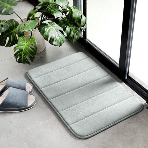 Bath Soft Microfiber Bathroom Rugs Non Slip Absorbent Bathroom Rug Carpet Rubber Backing Bath Mat