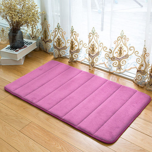 Bath Soft Microfiber Bathroom Rugs Non Slip Absorbent Bathroom Rug Carpet Rubber Backing Bath Mat