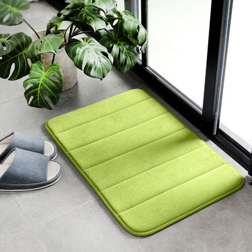 Bath Soft Microfiber Bathroom Rugs Non Slip Absorbent Bathroom Rug Carpet Rubber Backing Bath Mat