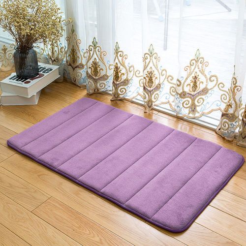 Bath Soft Microfiber Bathroom Rugs Non Slip Absorbent Bathroom Rug Carpet Rubber Backing Bath Mat