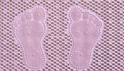 Top Seller Product Household Bathroom And Hotel Square  PVC Non Slip Bath Tub Mat With Suction Cup