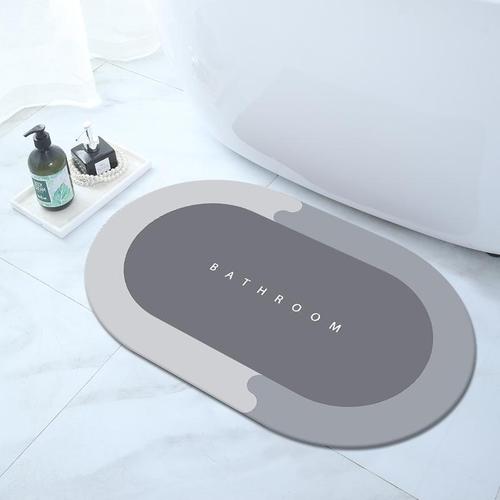 Super Absorbent Bath Mat Quick Drying Bathroom Rug Non-Slip Entrance Doormat Toilet Carpet Bathroom Mat