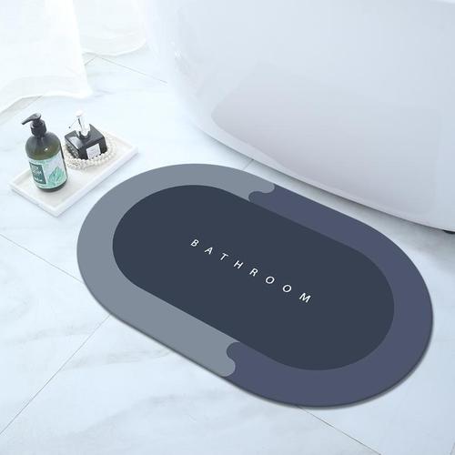 Super Absorbent Bath Mat Quick Drying Bathroom Rug Non-Slip Entrance Doormat Toilet Carpet Bathroom Mat
