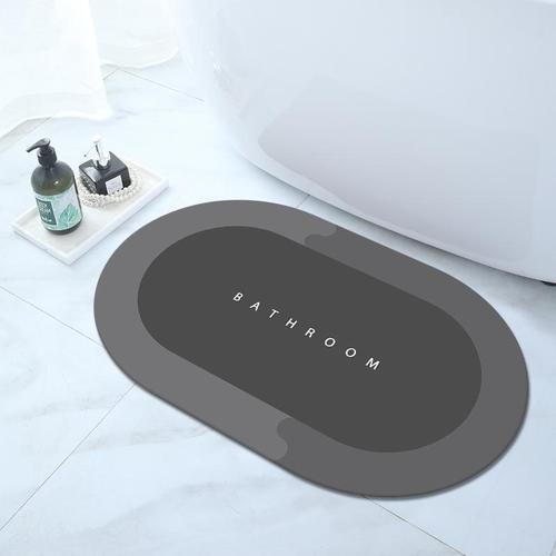 Super Absorbent Bath Mat Quick Drying Bathroom Rug Non-Slip Entrance Doormat Toilet Carpet Bathroom Mat
