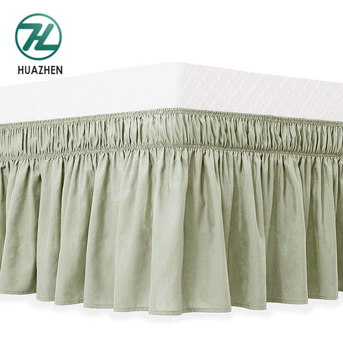 Bed skirt supplier luxury soft home textile king bed skirt for home