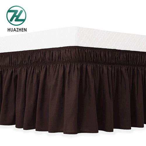 Bed skirt supplier luxury soft home textile king bed skirt for home