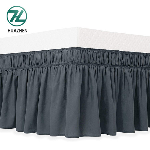 Bed skirt supplier luxury soft home textile king bed skirt for home