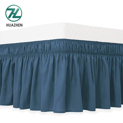 Bed skirt supplier luxury soft home textile king bed skirt for home