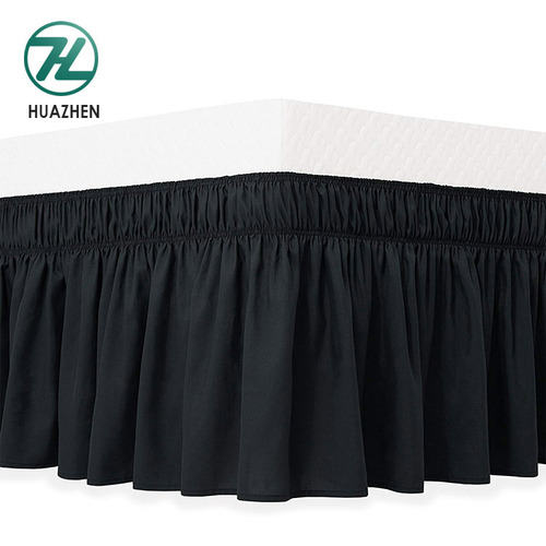 Bed skirt supplier luxury soft home textile king bed skirt for home