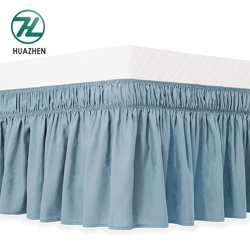 Bed skirt supplier luxury soft home textile king bed skirt for home