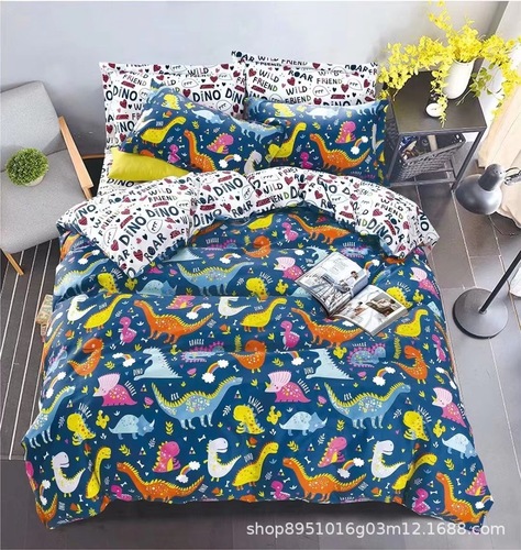 Luxury Digital Linen, Bedsheet Cartoon Printing Bedding Set Bed Sheet Set 100% Cotton microfiber Case bedding set lace b