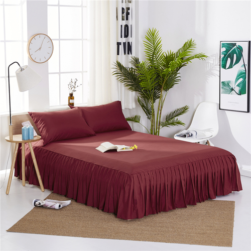 Sample Available Pleated Bed Skirt 90/120/150/180cm Size Bedspread Dust Cover Dustproof Breathable Mattress Pad Cover Sh