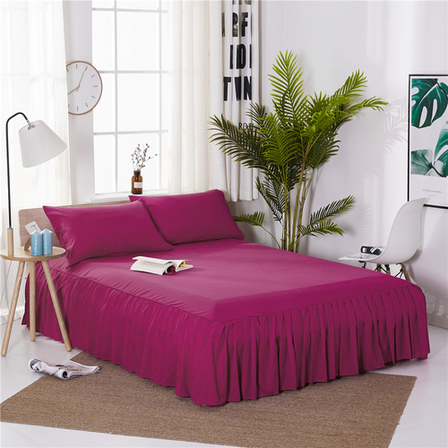 Sample Available Pleated Bed Skirt 90/120/150/180cm Size Bedspread Dust Cover Dustproof Breathable Mattress Pad Cover Sh