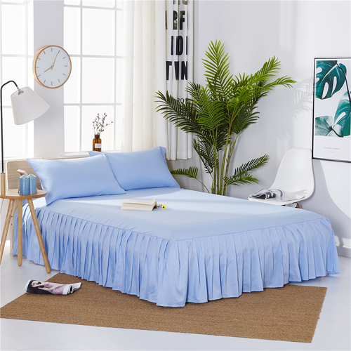 Sample Available Pleated Bed Skirt 90/120/150/180cm Size Bedspread Dust Cover Dustproof Breathable Mattress Pad Cover Sh