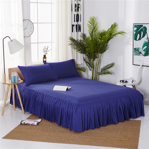 Sample Available Pleated Bed Skirt 90/120/150/180cm Size Bedspread Dust Cover Dustproof Breathable Mattress Pad Cover Sh