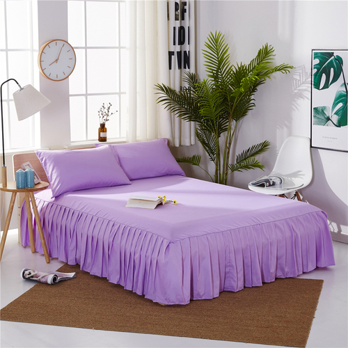 Sample Available Pleated Bed Skirt 90/120/150/180cm Size Bedspread Dust Cover Dustproof Breathable Mattress Pad Cover Sh