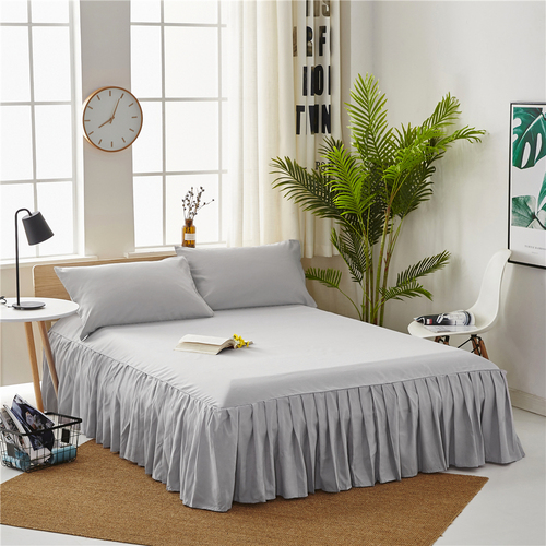 Sample Available Pleated Bed Skirt 90/120/150/180cm Size Bedspread Dust Cover Dustproof Breathable Mattress Pad Cover Sh