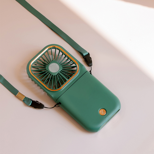 Original Manu Rechargeable 3000mAh Handfan Mini USB Portable Folding Stand Cooler Fan Car Air Conditioner Cooling