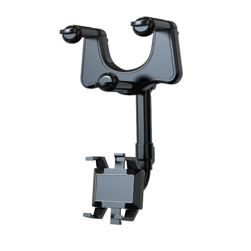 Fast Shipping Mobile Phone Car Holder Universal Clips Silicone 360 Rotatable Retractable Rearview Mirror Phone Holder Fo