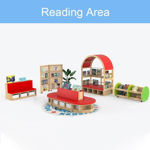 XIHA Children Library Home Furniture Acoustic Learning Tree Bookshelf For Childcare Daycare Shelves Reading Corner Room