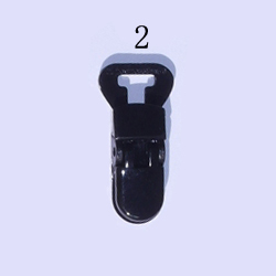  Cuten 10 mm Transparent Colored Plastic  Clips Eco-Friendly baby Plastic Pacifier dummy holder clips 250PCS/ba