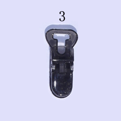  Cuten 10 mm Transparent Colored Plastic  Clips Eco-Friendly baby Plastic Pacifier dummy holder clips 250PCS/ba