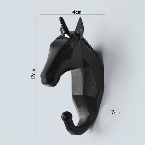 Hooks & Rails Hook Home Decoration Hanging Key Wall Coat Multi-functional Animal Free Punch Head American Hanging Hook H
