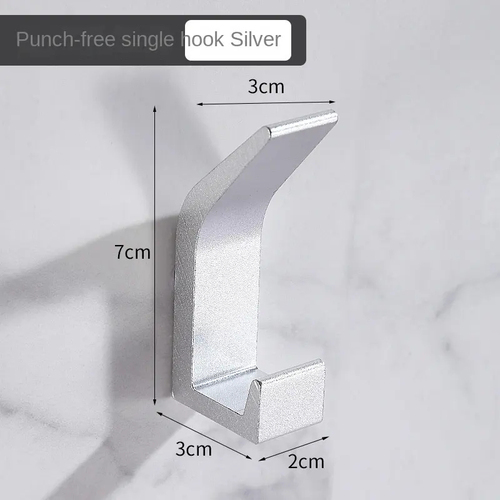 Metal Vintage Double Towel Coat Hook Wall Mount Black Coat Aluminum Hooks