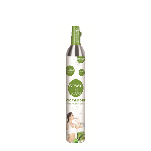 Refillable Gas Bottle 0.6 L Co2 Tank sodamaker 360g Co2 gas Cylinder For Vending Machine Soda Water Maker