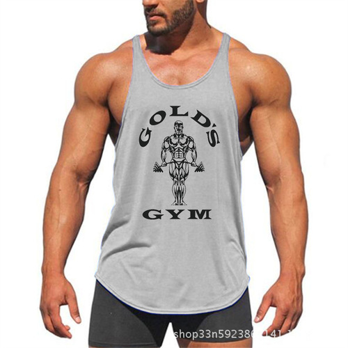  sport active athletic clothing fitted gym wear fitness men tank top gym
