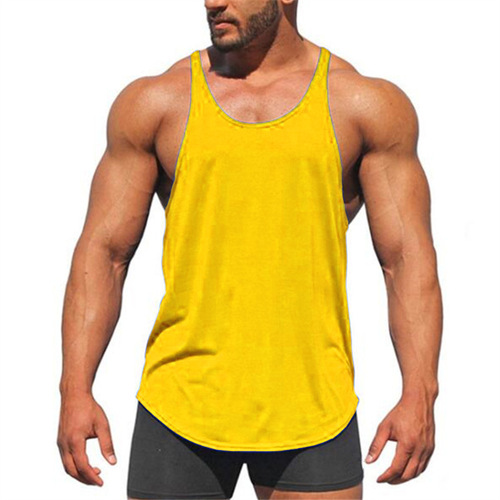  sport active athletic clothing fitted gym wear fitness men tank top gym