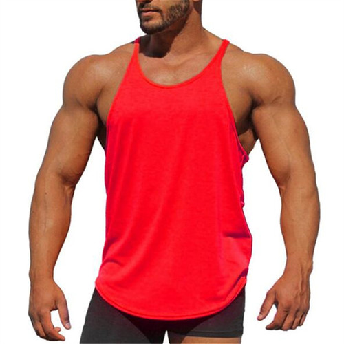  sport active athletic clothing fitted gym wear fitness men tank top gym