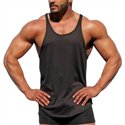  sport active athletic clothing fitted gym wear fitness men tank top gym