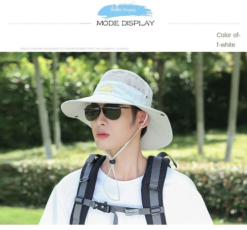 men's and women's summer sun hiking hat outdoor breathable riding hunting hat fisherman hat mountaineering fishing bucke