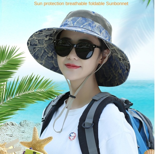 men's and women's summer sun hiking hat outdoor breathable riding hunting hat fisherman hat mountaineering fishing bucke