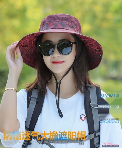 men's and women's summer sun hiking hat outdoor breathable riding hunting hat fisherman hat mountaineering fishing bucke