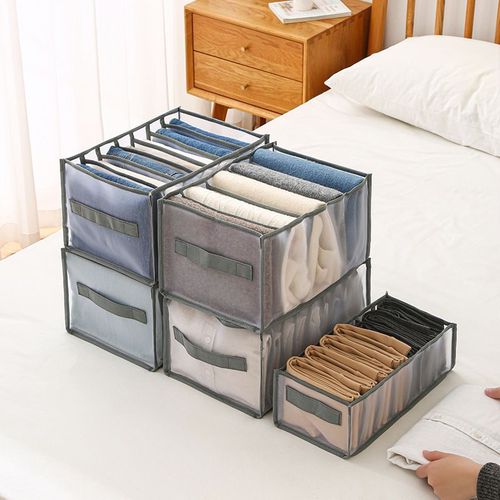 Folded Closet Organizers Wardrobe Clothes Organizer Washable Drawer Dividers for Leggings