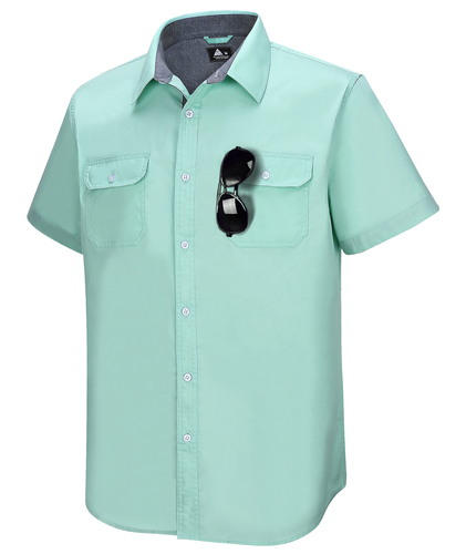 Men's Summer Thin Regular/classic Style Men's Short Sleeve Shirt Men's Button Shirt