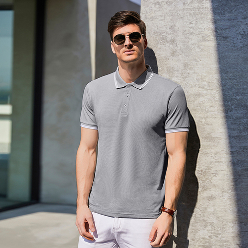    high quality men's checkered  cheap uniform polo shirt