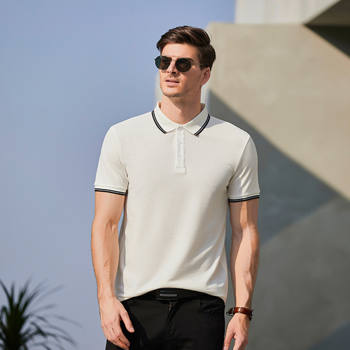    high quality men's checkered  cheap uniform polo shirt