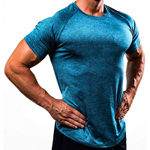  Private Label Mens Tops Bodybuilding Fitness Muscle Showing Compressed Tight Fit Design Gym Wear Men's Shirts