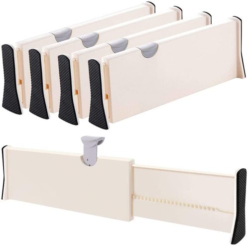 Popular Hot Selling Adjustable Drawer Dividers Separators High Quality Large Expandable Dresser Drawer Organizers Divide