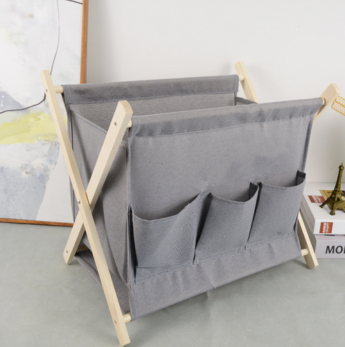 Space-Saving Foldable Bamboo Oxford Cloth Laundry Set - Large Storage Baskets for Dirty Clothes