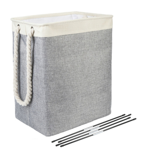 Multi-Purpose Foldable Laundry Storage Basket with Handle - Dirty Clothes, Toy Organizer