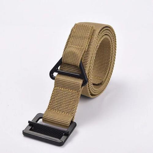 2023 New Men Belts Canvas Buckle Belt Male Boys Simple Work Tactical Waistband Jans Pants Luxury Brand Solid Straps