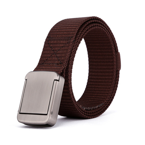   Outdoor Sports Leisure Belt Men's Nylon Belt Quick Release Alloy Buckle Women's Belt