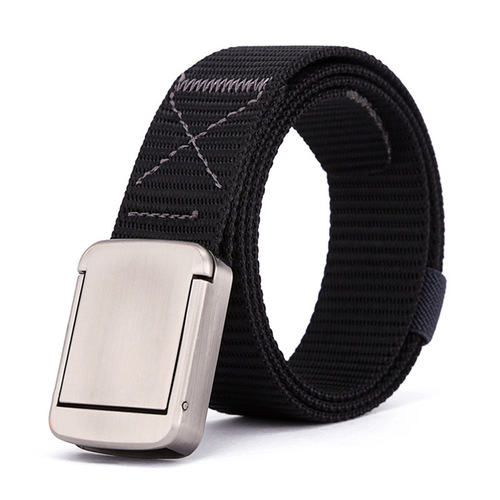   Outdoor Sports Leisure Belt Men's Nylon Belt Quick Release Alloy Buckle Women's Belt