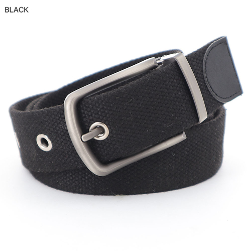  Hot Selling Men's Nylon Material 40MM Needle Buckle Braided Color Thickened Cotton Belt Needle Belt Buckle