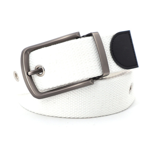  Hot Selling Men's Nylon Material 40MM Needle Buckle Braided Color Thickened Cotton Belt Needle Belt Buckle