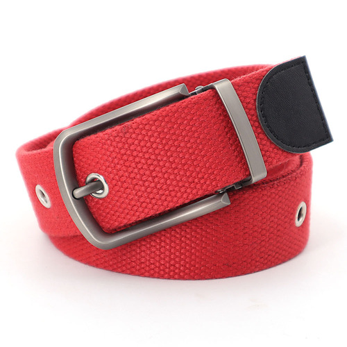  Hot Selling Men's Nylon Material 40MM Needle Buckle Braided Color Thickened Cotton Belt Needle Belt Buckle